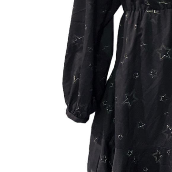 ⭐️Hutch Star Print Puff Sleeve Office Career Date Night Out Party Guest Dress - Picture 11 of 16